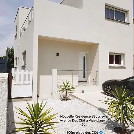 La Villa Yucca Vias Plage - 300M Plage Et Centre Exterior foto